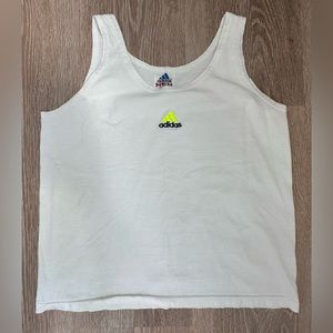 Vintage Adidas|Tank Top|Neon Adidas Logo|SZ‎ S